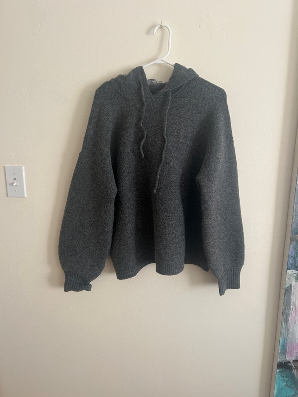 Simons Contemporaine Charcoal Gray Knit Sweater